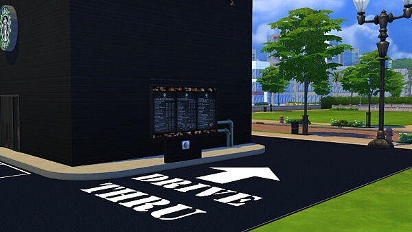 Starbucks Modern Restaurant by jctekksims from Mod The Sims