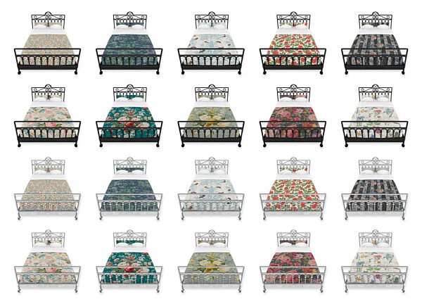 Wrought Iron Country Cottage Beds from Simplicity sims