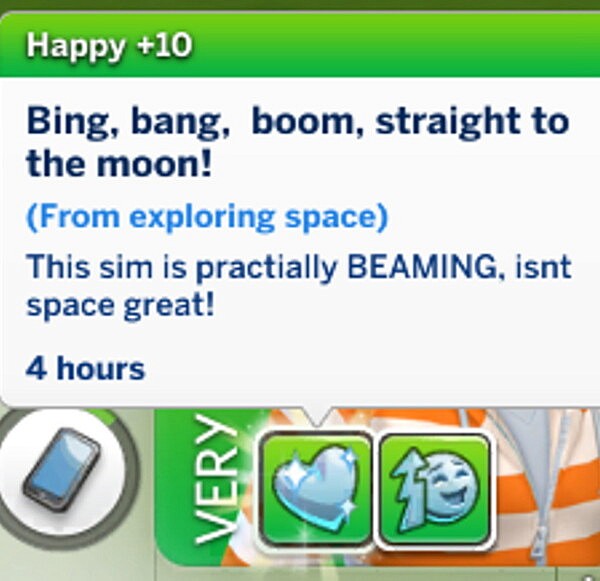 Space lover custom trait by Infinity from Mod The Sims