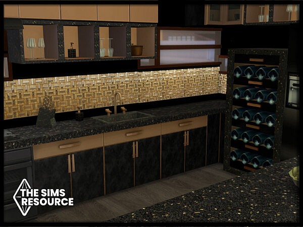 Black and Gold Kitchen set by seimar8 from TSR