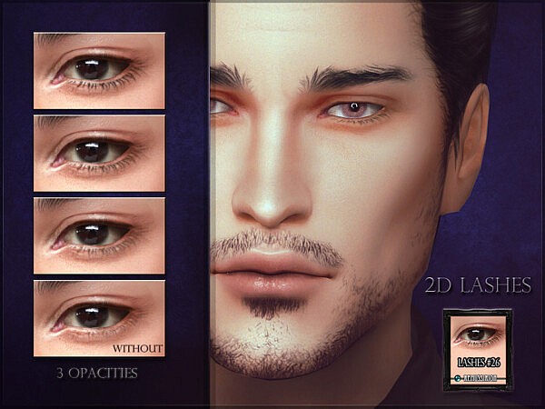 2D Lashes and Eyeliner 26 by RemusSirion from TSR