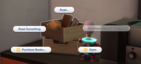 Books and Magazines as Bookshelves by Ilex from Mod The Sims