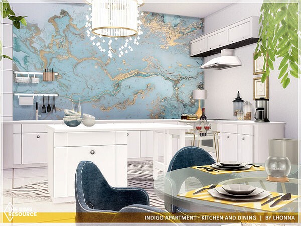 Indigo Apartment   Kitchen And Dining by Lhonna from TSR