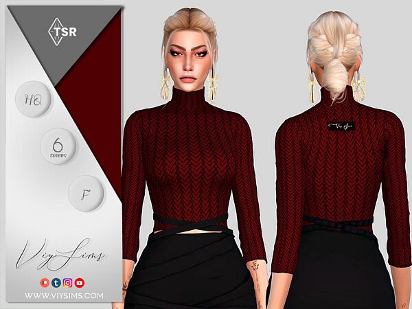 Blouse with Sleeves  by Viy Sims from TSR