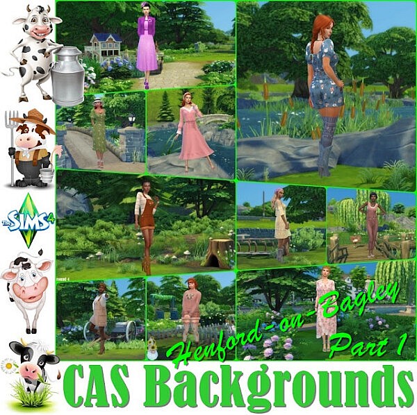 CAS Backgrounds * Henford on Bagley * Part 1 from Annett`s Sims 4 Welt
