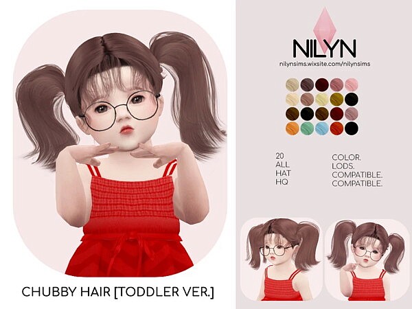 Chubby Hair TG from Nilyn Sims 4