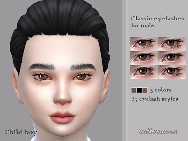 Classic eyelashes KM by coffeemoon from TSR
