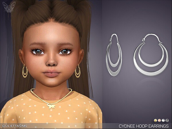 Cydnee Double Hoop Earrings TG  by feyona from TSR