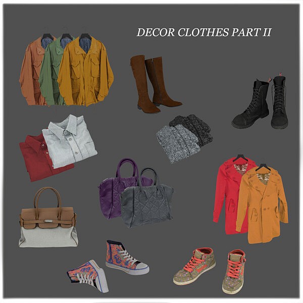 Decor Clothes part 2 from Leo 4 Sims