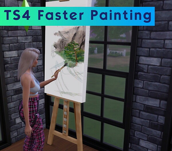 Faster Painting by LiLChillyPepper from Mod The Sims