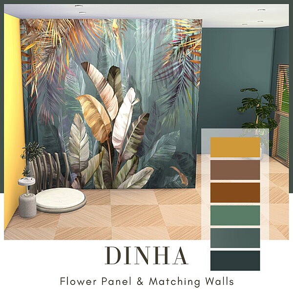 Flower Wall Panel from Dinha Gamer