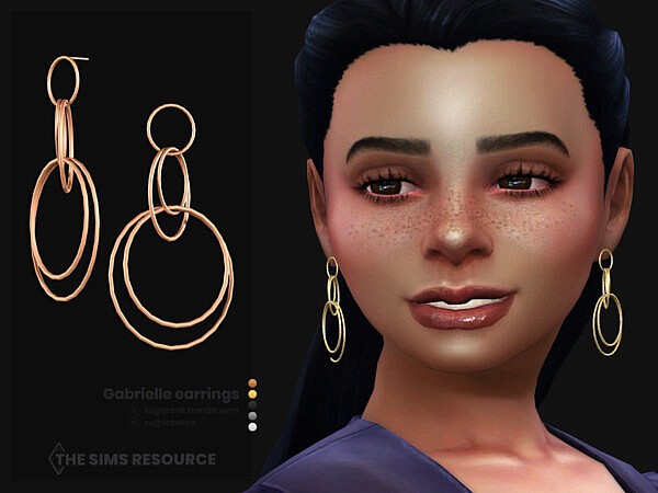 Gabrielle earrings for chikd by sugar owl from TSR
