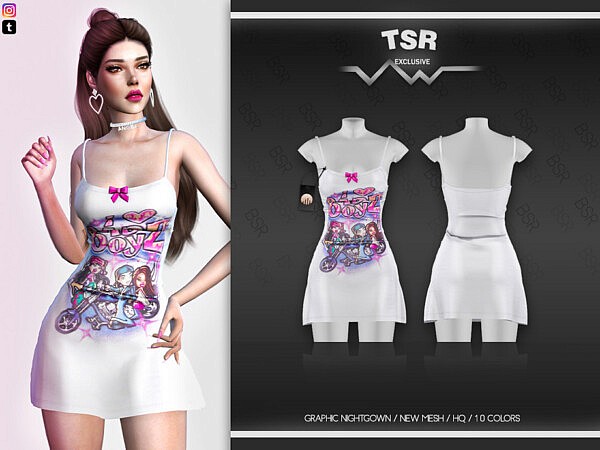 Graphic Nightgown by busra tr from TSR