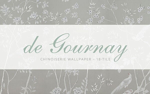 Grey Chinoiserie Wallpaper from Simplistic