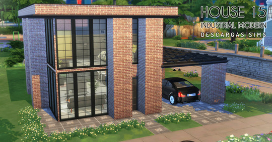House 15   Industrial Modern from Descargas Sims