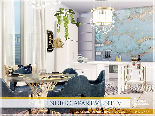 Indigo Apartment   Kitchen And Dining by Lhonna from TSR