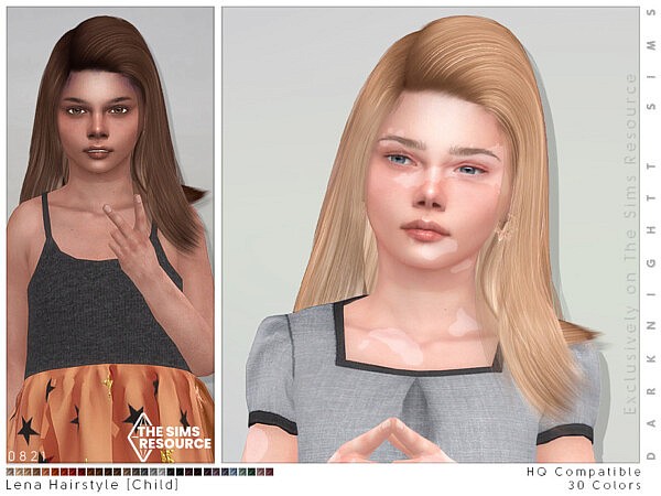 Lena Hair KG by DarkNighTt from TSR • Sims 4 Downloads