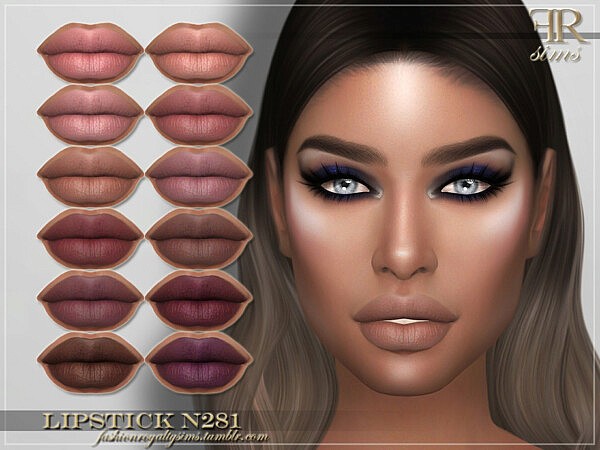 Lipstick N281 by FashionRoyaltySims from TSR