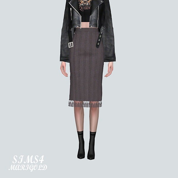 M Knitting Midi Skirts V4 from SIMS4 Marigold