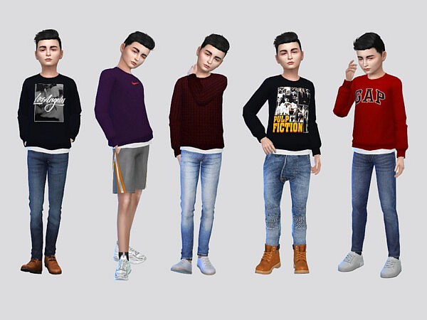 Makino Sweater Top Boys by McLayneSims from TSR