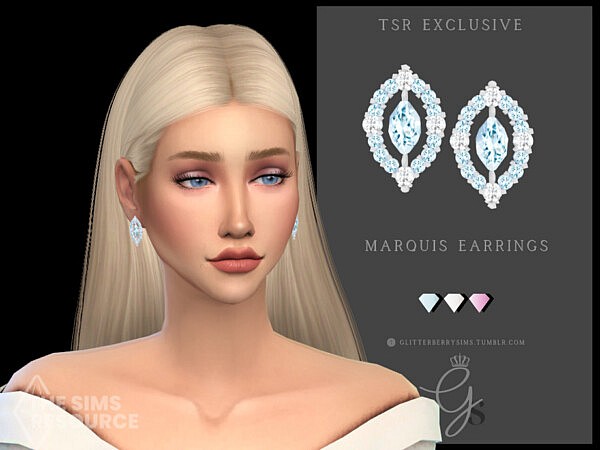 Marquis Earrings by Glitterberryfly from TSR