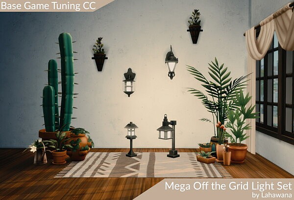 Mega Off the Grid Light Set by Lahawana from Mod The Sims