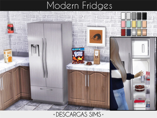 Modern Fridges from Descargas Sims