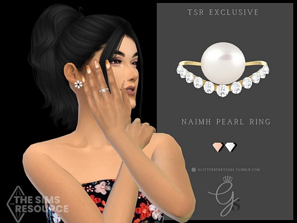 Naimh Pearl Ring by Glitterberryfly from TSR