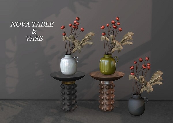 Nova Table and Vase from Leo 4 Sims
