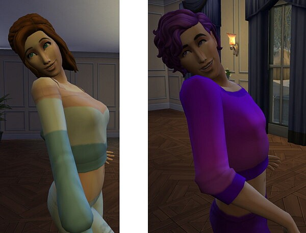 Pose determined by clothing preference from Mod The Sims