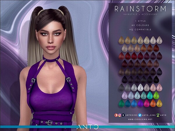 Rainstorm Hair by Anto from TSR