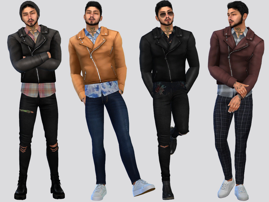 Romero Jacket Top by McLayneSims from TSR • Sims 4 Downloads