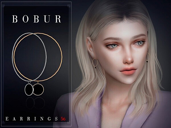 Small hoop earrings by Bobur3 from TSR