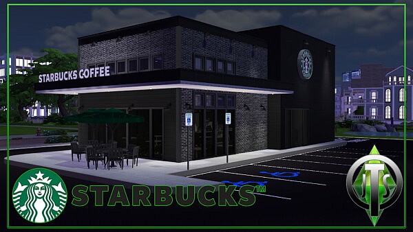 Starbucks Modern Restaurant by jctekksims from Mod The Sims
