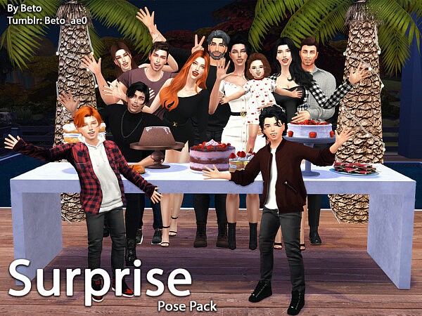 Surprise Pose pack by Beto ae0 from TSR