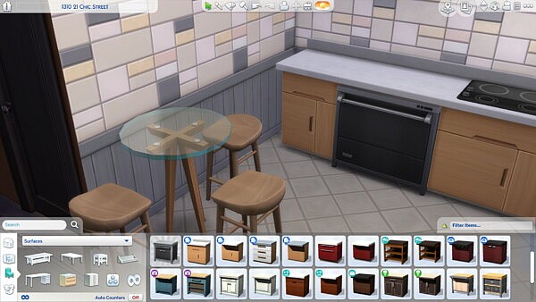 Tiny Living High Glass Table   Changed Tags by FlamedWick from Mod The Sims