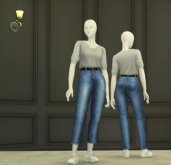 V Shape T Shirt and Basic Jeans from Rusty Nail
