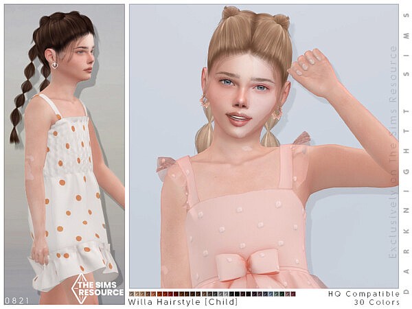 Willa Hairstyle Child by DarkNighTt from TSR
