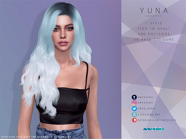 Yuna Hair by Anto from TSR