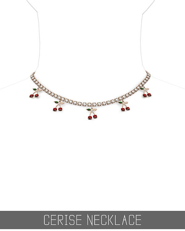 Cerise necklace from Simpliciaty