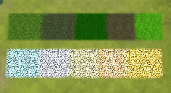 Grass and Cobble Stones   Terrain Paints by Wykkyd from Mod The Sims