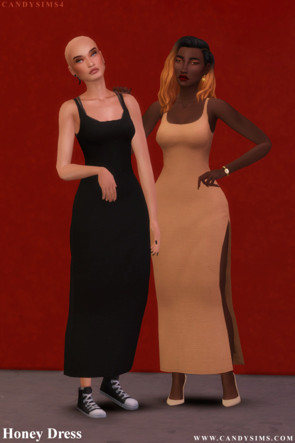 Honey Dress from Candy Sims 4