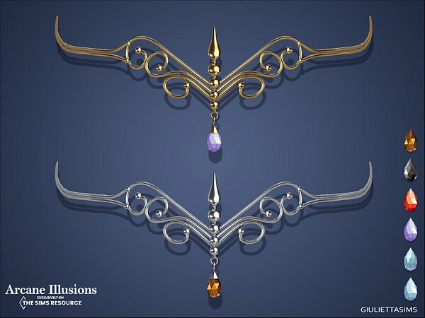 Arcane Illusions   Butterfly Circlet For Male by feyona from TSR