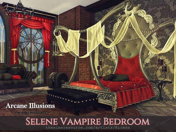 Arcane Illusions   Selene Vampire Bedroom by Rirann from TSR
