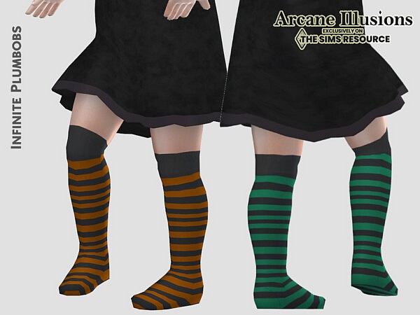 Arcane Illusions Toddler Witches Socks by InfinitePlumbobs from TSR