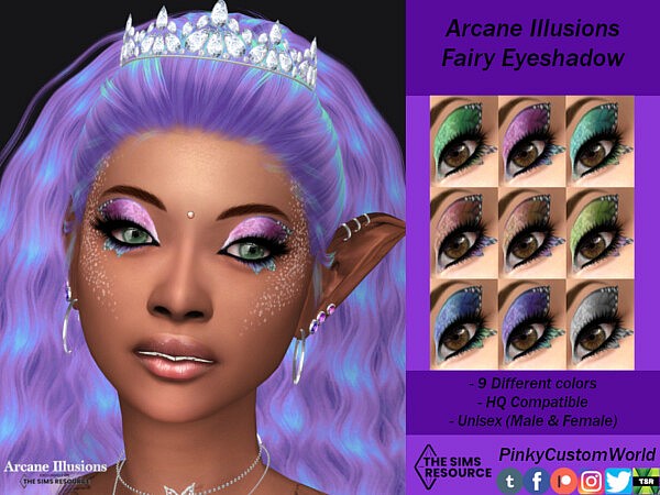 Arcane Illusions   Fairy Eyeshadow by PinkyCustomWorld from TSR