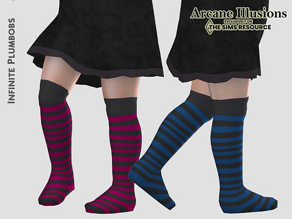 Arcane Illusions Toddler Witches Socks by InfinitePlumbobs from TSR