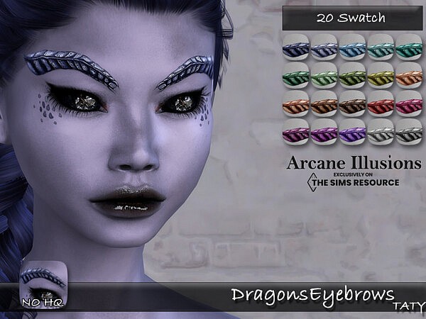 Arcane Illusions Dragons Eyebrows by tatygagg from TSR
