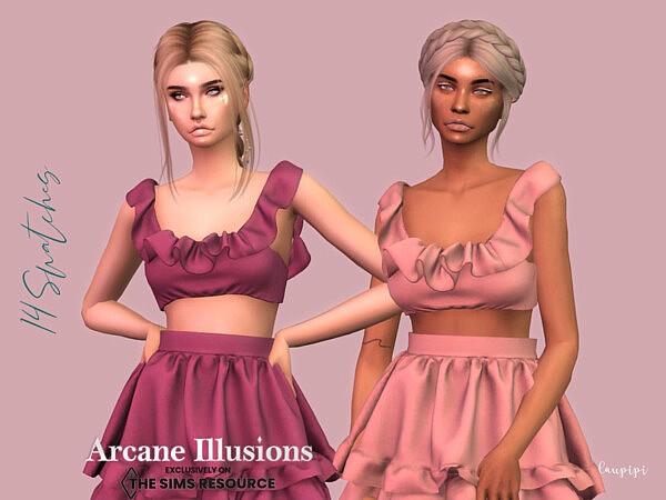 Arcane Ilusions   Ruffle Top by laupipi from TSR