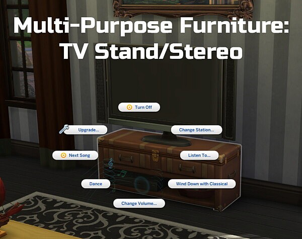 Multi Purpose Furniture TV Stand/Stereo by Ilex from Mod The Sims